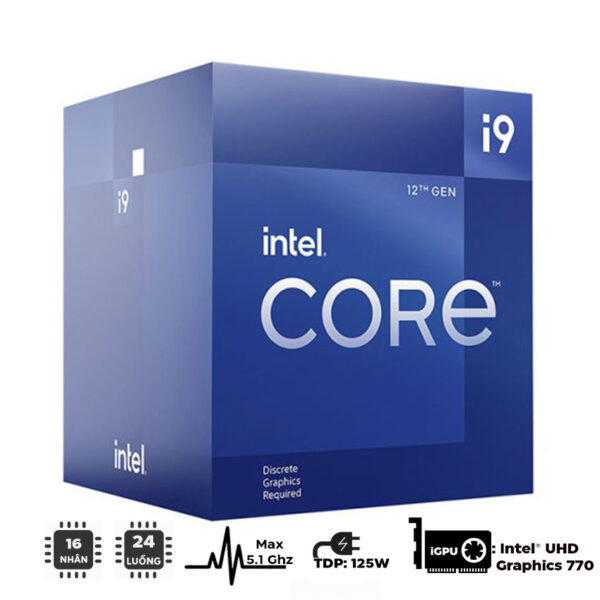 CPU Intel Core i9-12900 (2.4GHz turbo up to 5.1Ghz, 16 nhân 24 luồng, 30MB Cache, 65W) - Socket Intel LGA 1700/Alder Lake)