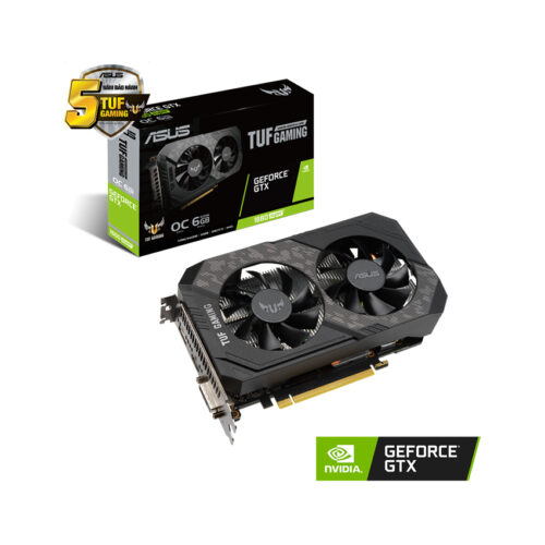 Card màn hình ASUS TUF GTX 1660 Super-O6G GAMING (6GB GDDR6, 192-bit, DVI+HDMI+DP, 1×8-pin)