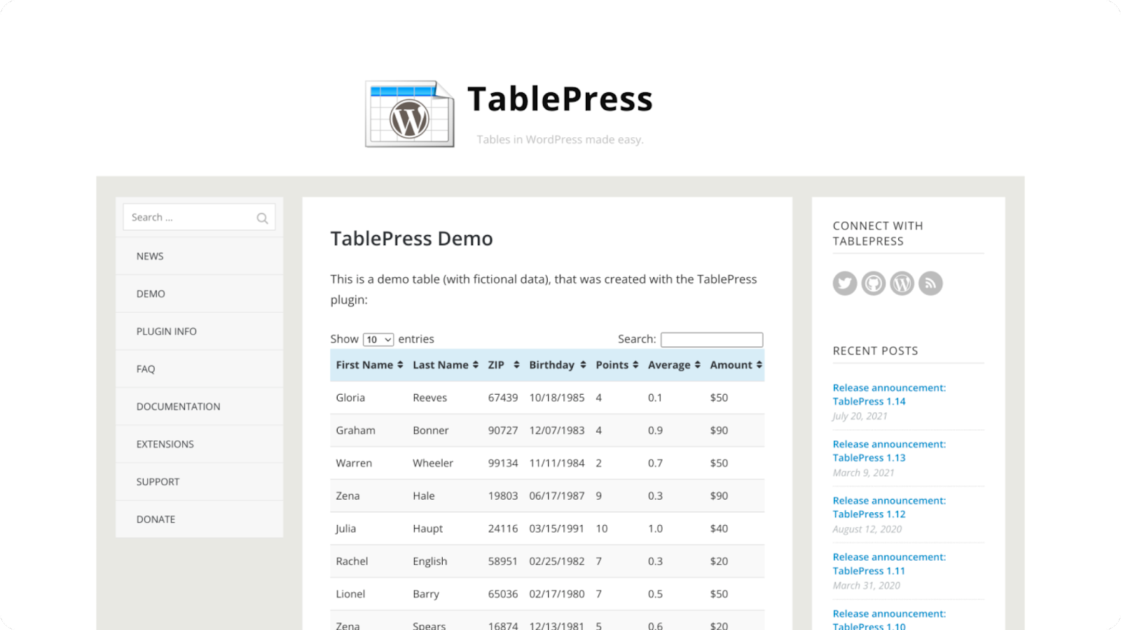 Plugin WordPress SEO tốt nhất TablePress