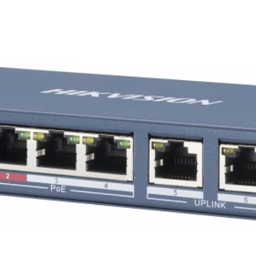 Switch mạng 4 cổng PoE , 2 cổng uplink 10/100Mbps Hikvision DS-3E0106P-E/M