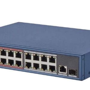 Switch mạng 16 cổng PoE 100M, 1 cổng uplink 1000M, 1 cổng SFP độc lập 10/100/1000M , Layer 2 Hikvision DS-3E0318P-E/M(B)