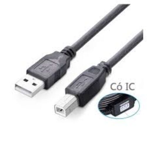Cáp máy in USB 15m chính hãng Ugreen 10362 có IC khuếch đại