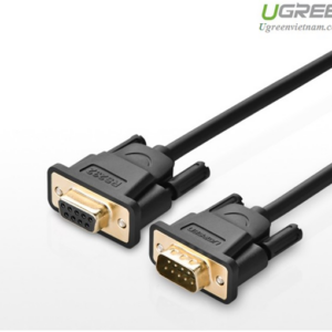 Cáp cổng Com Rs232 9 chân dương sang Com 9 chân âm (9M/9F) dài 3m chính hãng Ugreen 20147 cao cấp