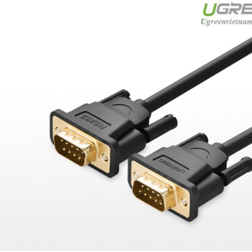 Cáp cổng Com Rs232 9 chân dương sang 9 chân dương (9M/9M) dài 3m chính hãng Ugreen 20155 cao cấp