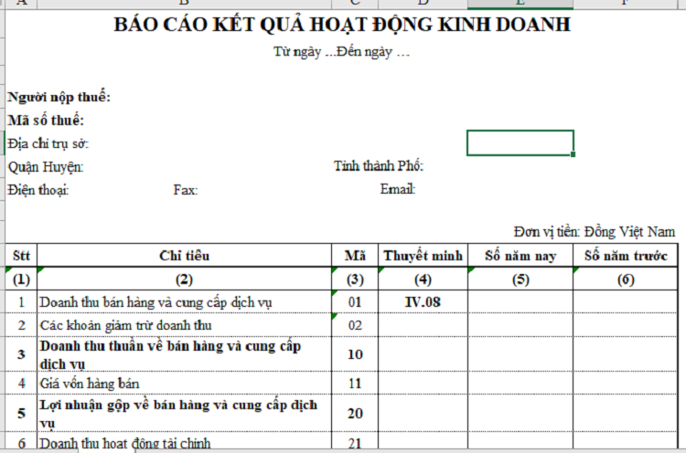 noi-dung-bao-cao-ket-qua-kinh-donh Nội dung của báo cáo bao gồm những gì?